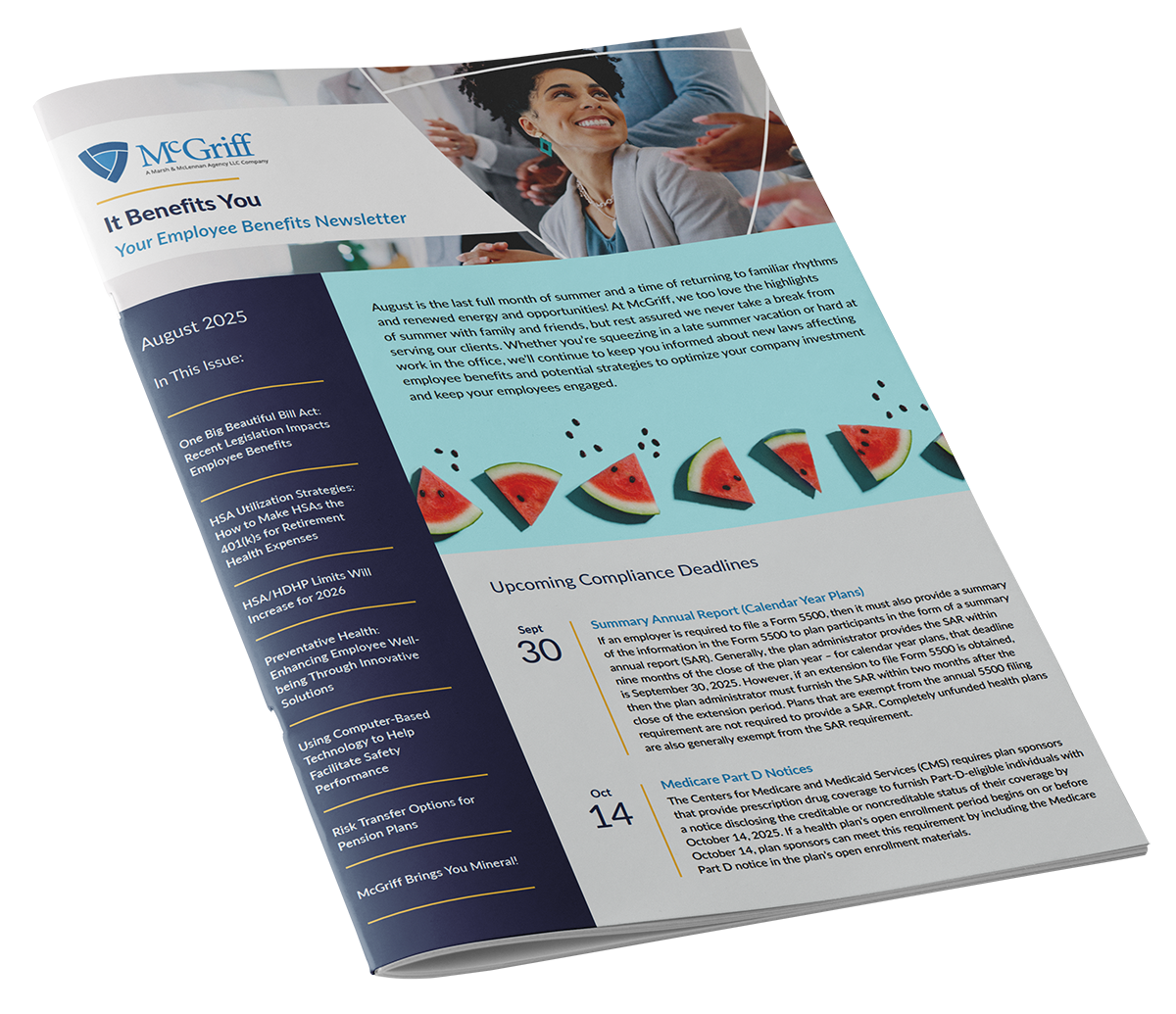 infographic image for August 2025 Employee Benefits Newsletter