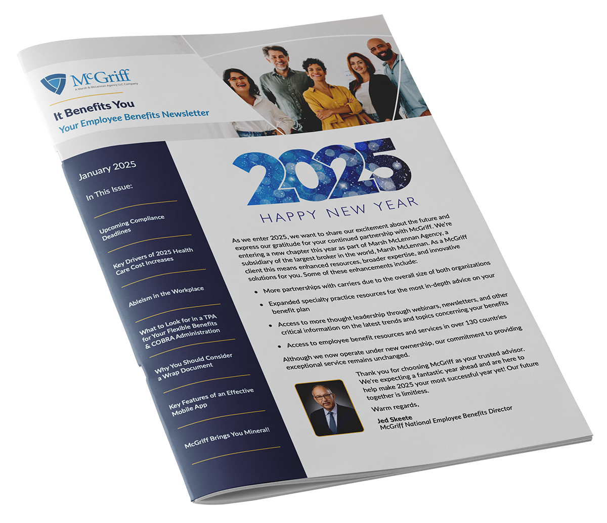 infographic image for January 2025 Employee Benefits Newsletter